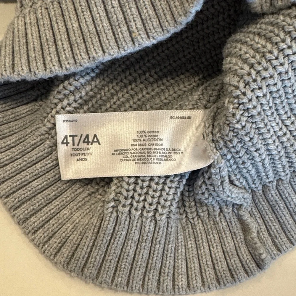 OshKosh BGosh Gray Cable Knit Sweater Kids